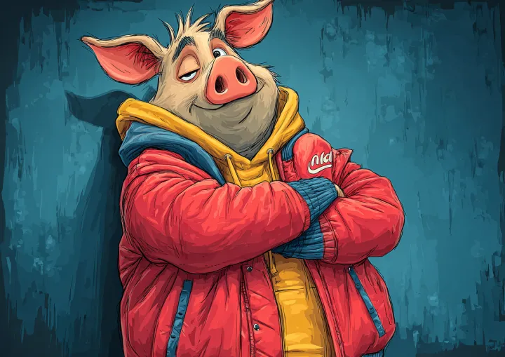 Breathtaking perfect 2D vector illustration of a s