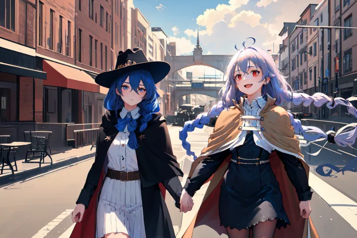 Roxy migurdia with Aki in the park