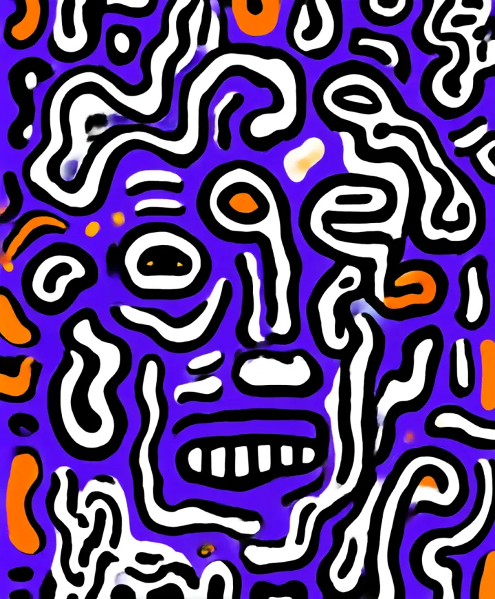 Psychedelic illustration suitable for packaging. T