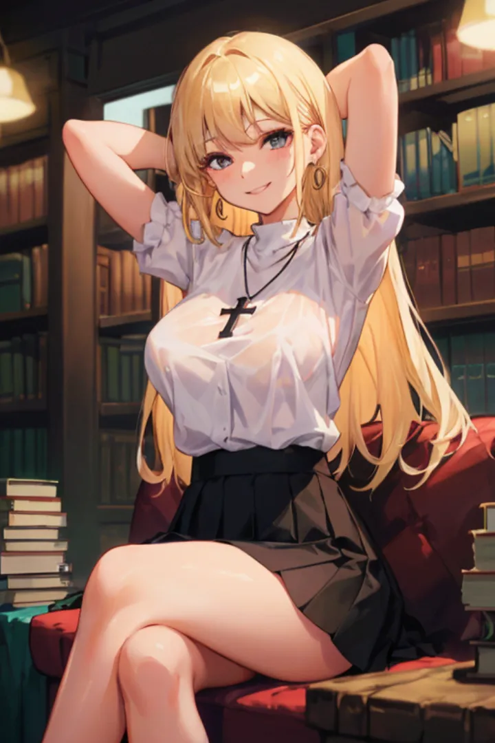 Radiant Grace: The Korean Beauty in the Library