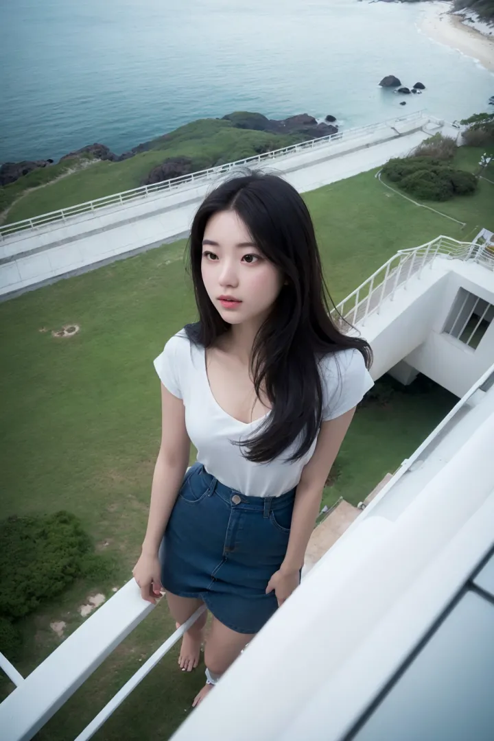 Tranquil Balcony Overlook Above View