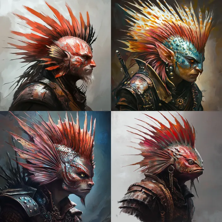 dnd character art of an assasin , with a head that